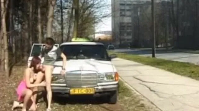 Kızıl Saçlı Kızın Açık Hava Seks ve Anal
