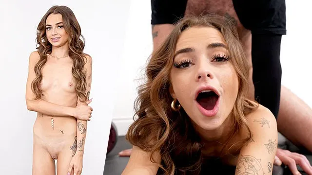 Nikki Nicole'nin Zayıf Kız Seks Tırmalaması ve Sert Sikiş