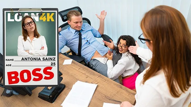 Antonia Sainz ve Stanley Johnson ile Ofis Seks ve Sikiş