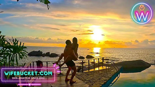 Romantik tatilde rosy gill ile seksi sakso ve seks